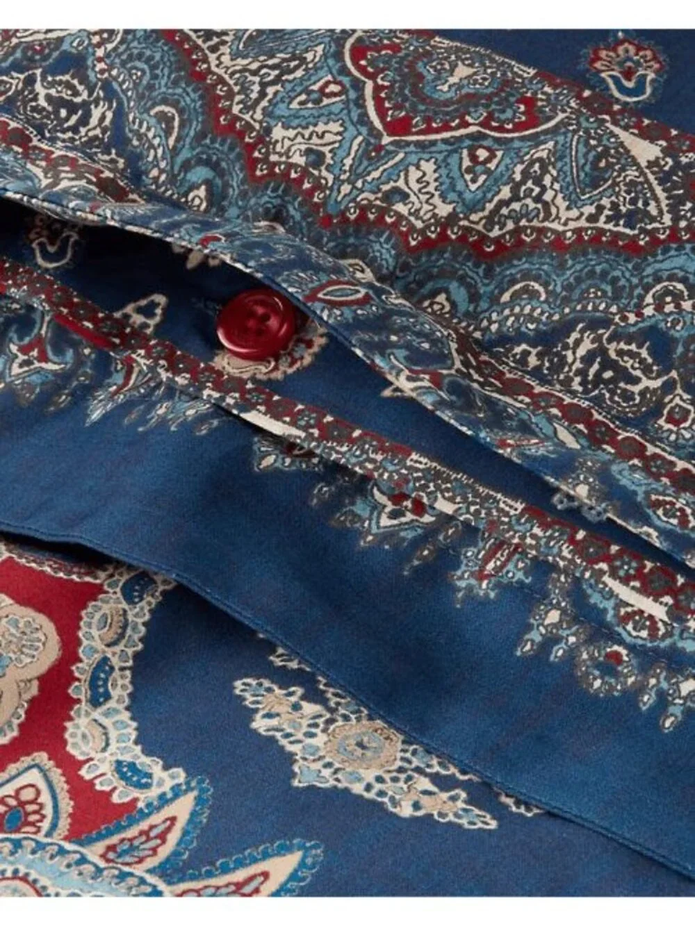 NWT Ralph Lauren Home Archer Foulard Comforter Navy Multi Size Full/Queen
